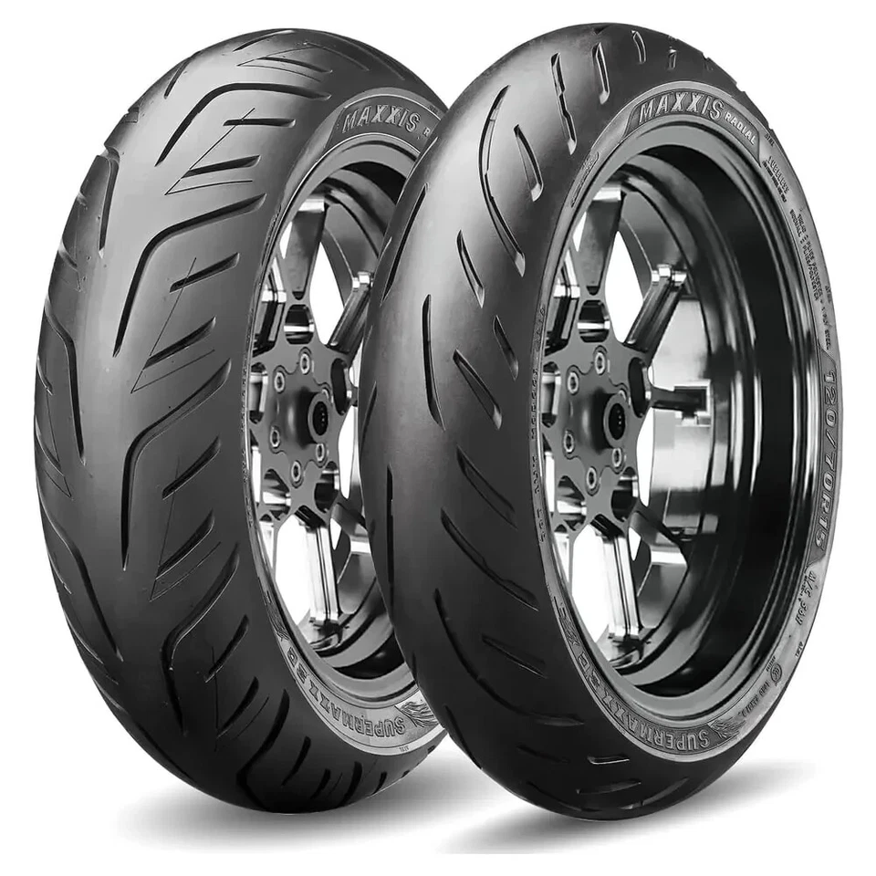 120/70 R 15 56H 160 60 15 67H COPPIA PNEUMATICI GOMME MAXXIS SUPERMAXX SC - Imagen 1 de 3