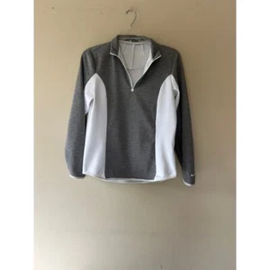 Nike Golf Pull Over Gray and White Large Dri-Fit Tour Performance - Picture 1 of 3