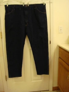 Mens Rustler Wrangler Regular Blue Heavy Denim Jeans 100% Cotton Sz 48 x 30 NEW - Picture 1 of 8