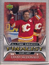 2005-06 Upper Deck All-Time Greatest Finalist Lanny McDonald #10