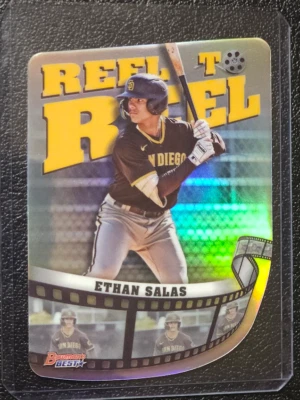 Ethan Salas 2023 Bowman's Best Reel to Reel Die Cut RC #RR-24 Refractor  - Image 1 of 2