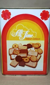 RAR Vintage Keksdose "All Time Biskut Campur" Malaysisch Vintage Behälter - Bild 1 von 12