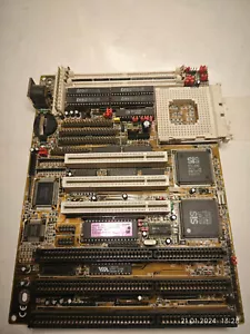 TOP mini Socket 3 AT Lucky Star LS-486E REV:F Motherboard 3x ISA 3x PCI + Bonus - Picture 1 of 6