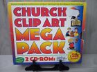 CHURCH CLIP ART MEGA PACK CD-ROM MAC  - CHRISTIAN CLIP ART COLLECTION RARE RETRO