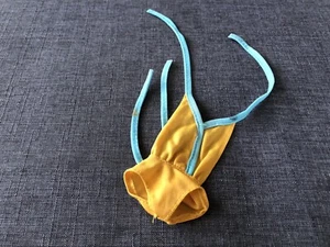 Vintage Barbie Doll Yellow & Blue Bathing Suit - Picture 1 of 6