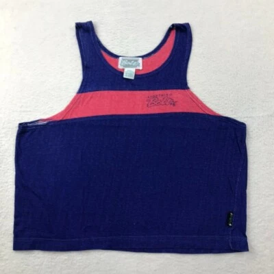 Camiseta sin mangas Lightning Bolt vintage años 80 90 para hombre pequeña azul culturismo Foto 1 de 4