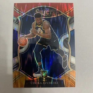 2020-21 SELECT CONCOURSE RED WHITE ORANGE FLASH PRIZM #87 UDOKA AZUBUIKE RC JAZZ - Picture 1 of 2