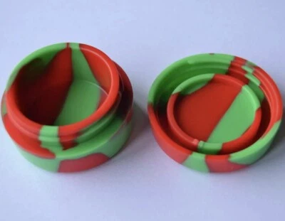 2 Pcs NonStick 5ml Silicone Jar Containers Mixed Color New 5 ml - Image 1 of 4