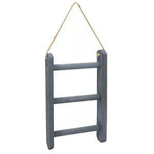 3tier Rusticstyle Hanging Towel Rack Small Wooden Hanging Ladder Towel Racks For - Picture 1 of 5