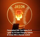 San Francisco Giants MLB SF Baseball Sports Light Up Lamp LED Personalized Free
