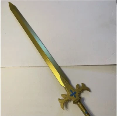 38" All Gold High Density Foam Sword Replica Intended for Costumes, Props - Image 1 of 4