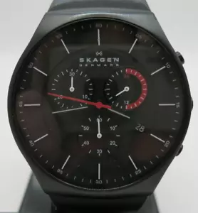 Skagen Balder Black Dial Titanium Quartz Chronograph - SKW6075 - New Battery - Bild 1 von 12