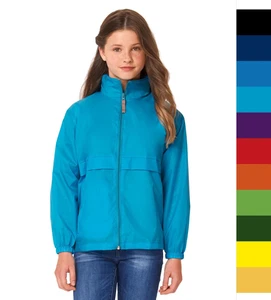 5 Stück Set B&C Kinder Windbreaker verstaubar Fair Wear in 11 Farben JK950 Siroc - Bild 1 von 10