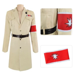 Shingeki no Kyojin Attack on Titan Anime Kostüme Mantel Jacke Jacket Gürtel Set - Picture 1 of 2