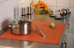 Ceranfeldabdeckung Kunstleder 58x51 Cooking Plaid Induktionskochfeld Herdschutz - Bild 1 von 8