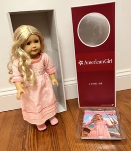 American Girl 18” Doll Caroline and Book NEW!! Retired - Picture 1 of 8
