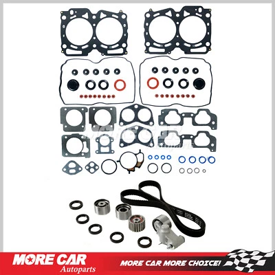 Head Gasket Set Timing Belt Kit for 99-05 Subaru Impreza Legacy Outback 2.5 EJ25 - Image 1 of 4