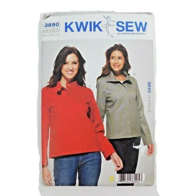 Kwik Sew 3890 Misses Jackets Sewing Pattern Size XS-XL Uncut Standup Collar - Image 1 of 4