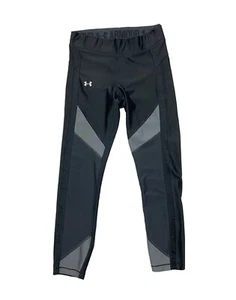 Under Armour Women HeatGear 3/4 Cropped Capri Compression Legging Size S Black - Picture 1 of 8