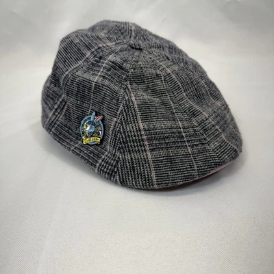 Boston Scally The Hare Cap Small Grey Pink Plaid Limited Edition W/ Pin - Image 1 of 4