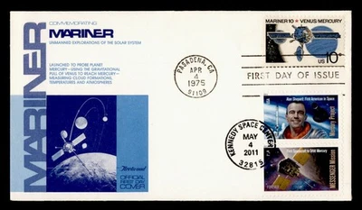 DR WHO 1975 FDC SPACE MARINER 10 VENUS/MERCURY FLEETWOOD CACHET COMBO M60619 - Image 1 of 2