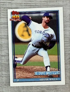 1991 Topps #213 Frank Wills Toronto Blue Jays MLB Baseballkarte - Bild 1 von 6
