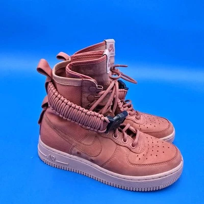Nike Sf Air Force 1 Dusty Peach Pink Womens 6 Shoe Sneaker 857872-202 2017 EUC - Image 1 of 4