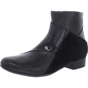 Trotters Womens Maci Leather Patent Zipper Ankle Boots Shoes BHFO 2021 - Picture 1 of 11