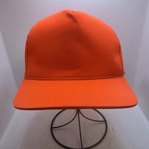 Vtg YA Youngan Blaze Orange Deer Buck Hunting Adult SnapBack Hat Baseball Cap - Picture 1 of 14