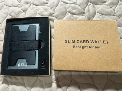 Slim Aluminum Card Holder Wallet for Men, Durable Expandable Backplate, RFID ... - Image 1 of 4