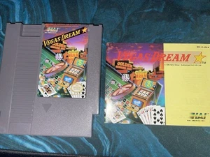 Vegas Dream (Nintendo NES 1990) - Cartridge and Manual [TESTED] - Picture 1 of 2
