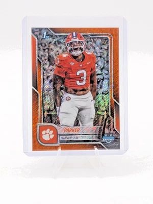 2025 Bowman U Chrome T.J. Parker 1st Bowman Orange Shimmer Refractor /25 #114 - Image 1 of 2