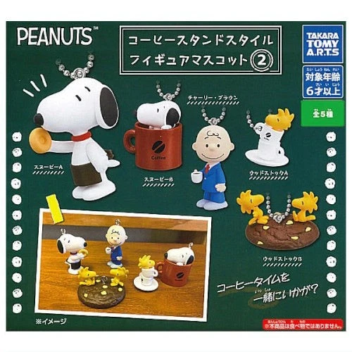 Peanuts Snoopy Soporte de Café Estilo Mascota Vol. Llavero Takara Tomy 02 de 1 pulgada Foto 1 de 1