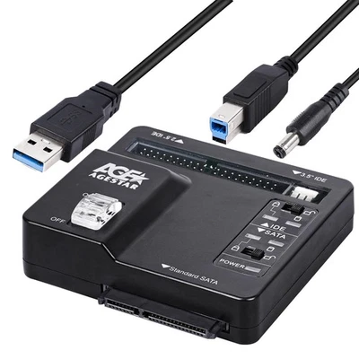USB 3.0 to IDE and SATA Converter External Hard Drive Adapter Kit for Univers... - Image 1 of 4