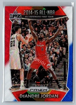 2015-16 Panini Prizm #393 DeAndre Jordan Red, White & Blue Prizms - Image 1 of 2