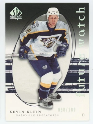 2015-16 SP AUTHENTIC Kevin Klein FUTURE WATCH RC ROOKIE LIMITED /100 - Image 1 of 2