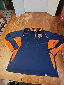 Fanatics Pro Line Chicago Bears Quarter-Zip Shirt Men's Size L Long Sleeve EUC  - Picture 1 of 7