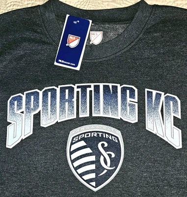NEW MLS, MENS SIZE *XL, SPORTING KANSAS CITY⚽️MLS FLEECE🩶SWEATSHIRT-MSRP $44.99 - Image 1 of 4