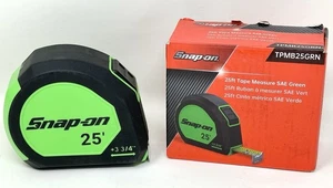 Snap-on TPMB25GRN 25' SAE Magnetic Tape Measure - Picture 1 of 9