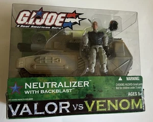 GI JOE VALOR VS VENOM NEUTRALIZER WITH BACKBLAST FIGURE HASBRO 2003 NEW - Picture 1 of 2