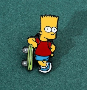 COMPRA 1 Y OBTÉN 1 GRATIS: Nuevo prendedor de monopatín Bart Simpson años 90 Fox dibujos animados animados anime - Imagen 1 de 8