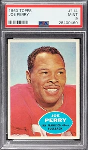 1960 Topps #114 Joe Perry PSA MINT 9 (None Graded Higher) - Picture 1 of 3