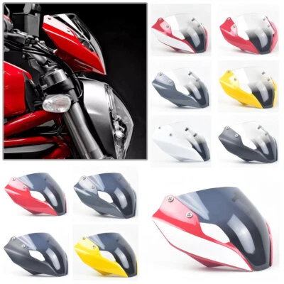 Windshield Windscreen Meter Sun Visor for Ducati Monster 821 797 1200 695 14-22 - Изображение 1 из 4