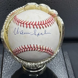 Warren Spahn / Milwaukee Braves Signed Official NL Baseball - JSA COA - Picture 1 of 5
