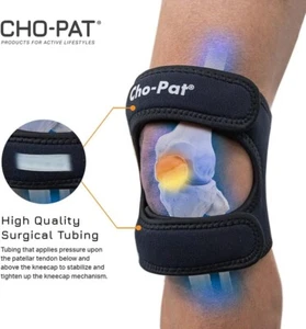 Dual OP Schlauch schwarz Kniebandage Cho-Pat Bandage extra groß XL Schmerzlinderung - Bild 1 von 9