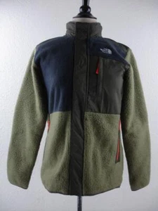 The North Face Boy's sz XL Forrest Mixed Media Jacket Burnt Olive Stowaway Hood - Picture 1 of 22