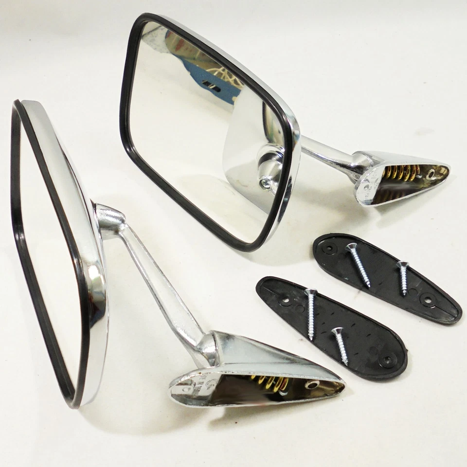 Volvo 145: 1966-1974 1973 1972 vagón llanta negra cromo guardabarros espejos puerta derecha derecha Foto 1 de 4