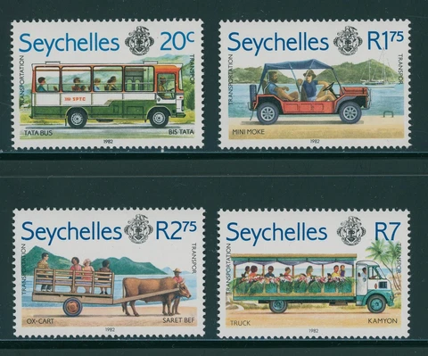 Seychelles Scott #503-506 MNH Transportation CV$2+ 384599 Cover