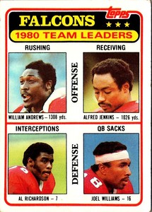 1981 Topps William Andrews/Alfred Jenkins/Al Richardson/Joel Williams
