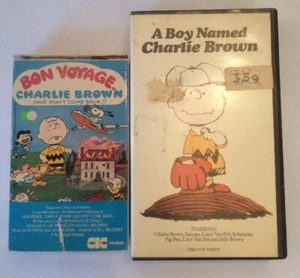Charlie Brown Bundle BON VOYAGE & A BOY NAMED Ex-Rental - Rare Beta Max Video - Picture 1 of 12